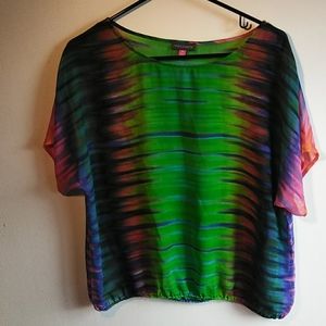 Vince Camuto sheer top, size M